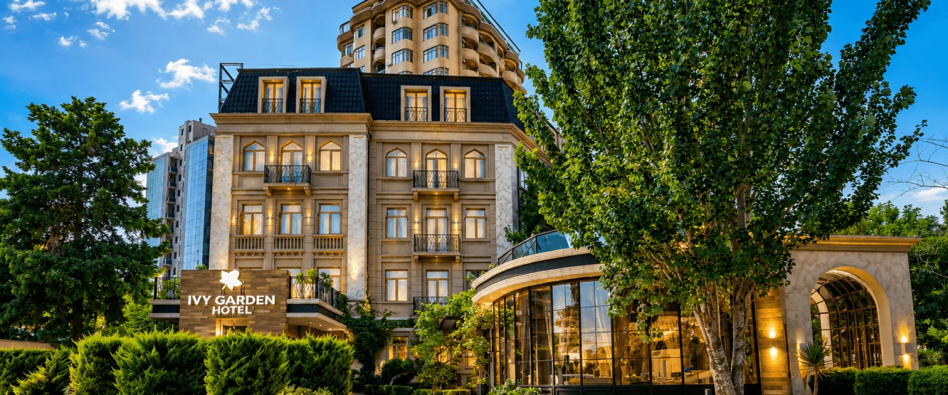 Ivy Garden Hotel lobby in Baku