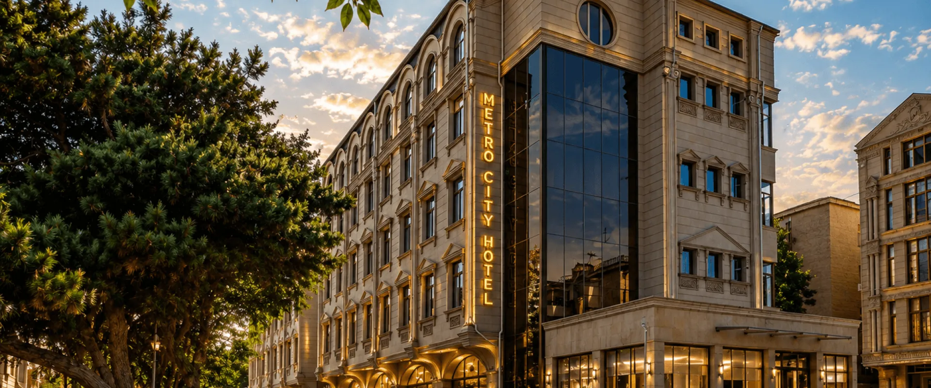 Metro City Hotel exterior in Baku