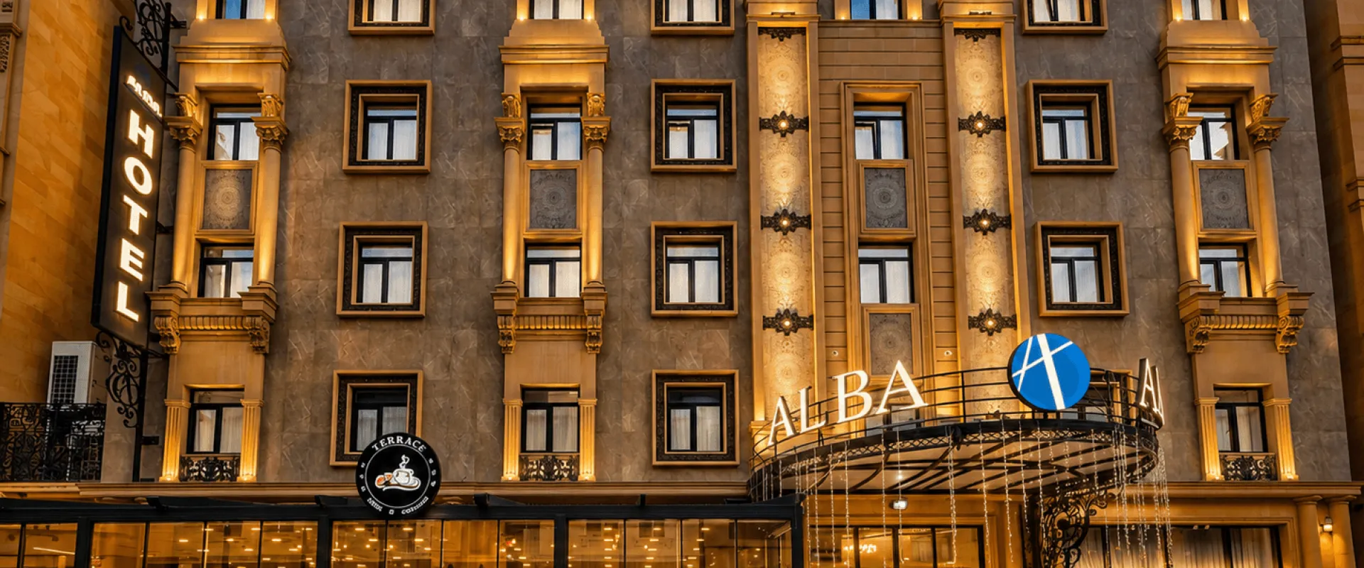Alba Hotel and Spa exterior in Baku